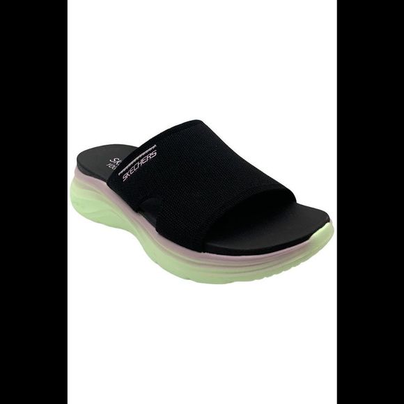 Skechers Women's Coastal Sunset Vapor Ombre Slides Black - Medium - Picture 1 of 3
